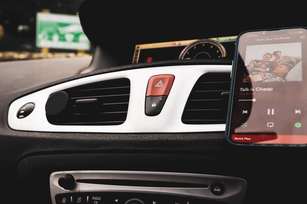 Silicone suction cup car phone holder